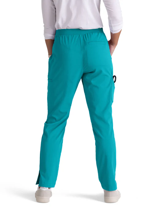Grey's Anatomy Spandex Stretch Serena 7-Pocket Mid-Rise Tapered Leg Scrub Pants