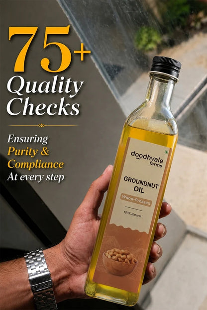 Groundnut Oil - Wood Pressed 500ml (2 Unit Pack)