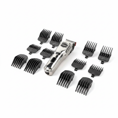 GTR Geepas Rechargeable Hair Clipper with attachments – white background