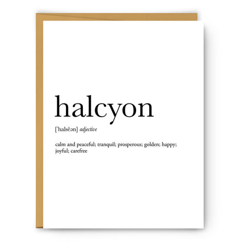 Halcyon Definition Everyday Card