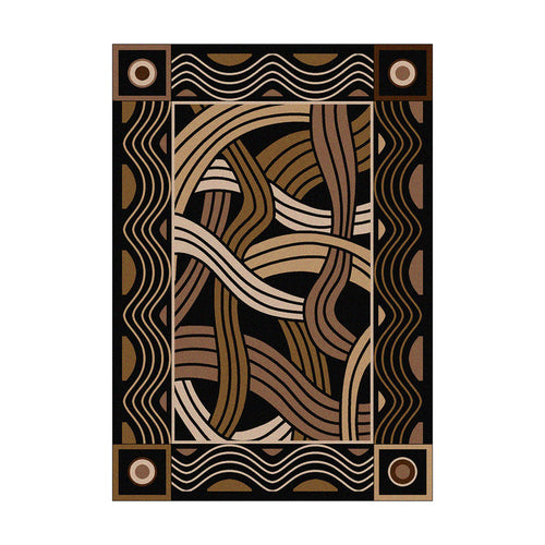 Image of an area rug, Hand Coiled - Black