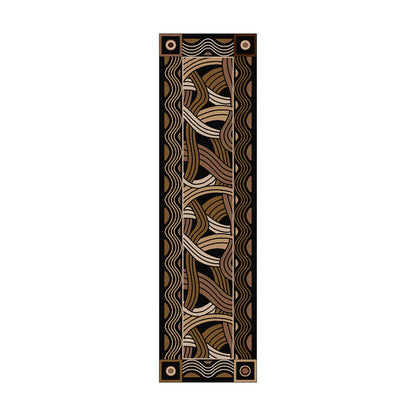 Image of an area rug, Hand Coiled - Black