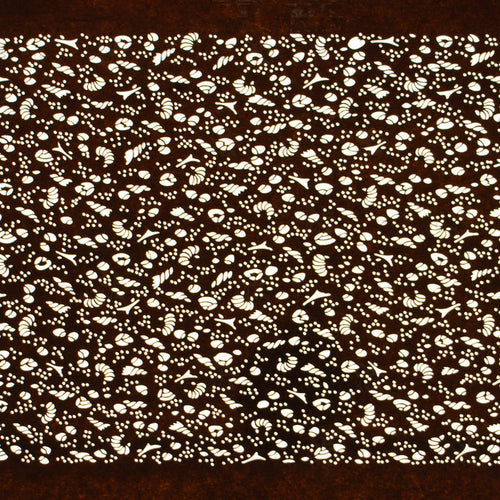 Hand Cut Edo Komon Katagami | Japanese Lacquered Paper Stencil