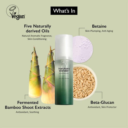 Haruharu Wonder Black Bamboo Mist 2.7oz/ 80ml