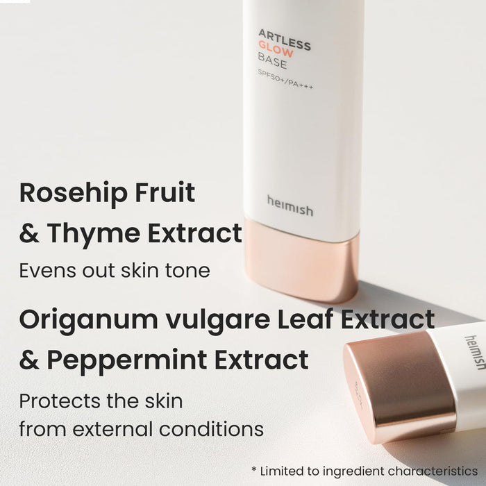Heimish Artless Glow Base SPF 50+ PA +++ 1.4oz/ 40ml
