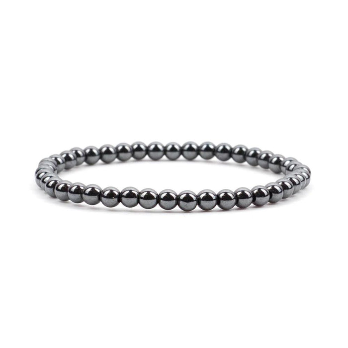 Crystal Bracelet - 4mm Hematite