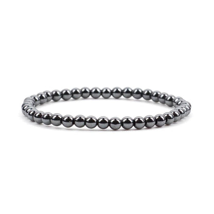 Crystal Bracelet - 4mm Hematite