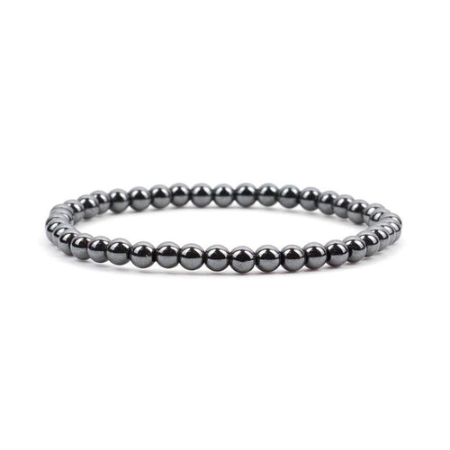 Crystal Bracelet - 4mm Hematite