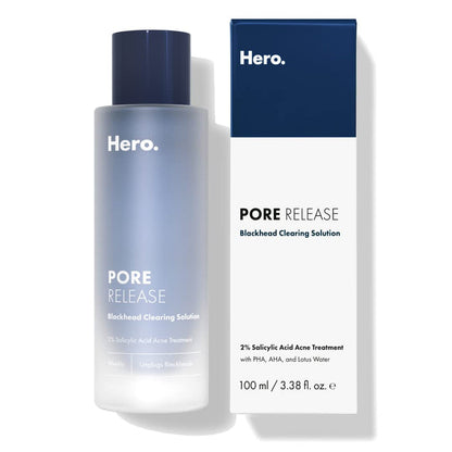 HERO pore release blackhead clear solution 2% salicylic acid acne treatment