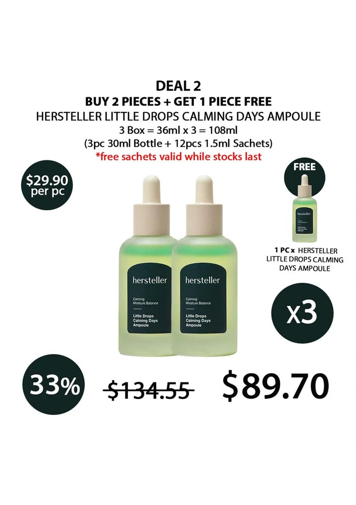 (BUY 2+1 FREE) HERSTELLER CALMING DAYS AMPOULE