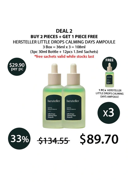 (BUY 2+1 FREE) HERSTELLER CALMING DAYS AMPOULE