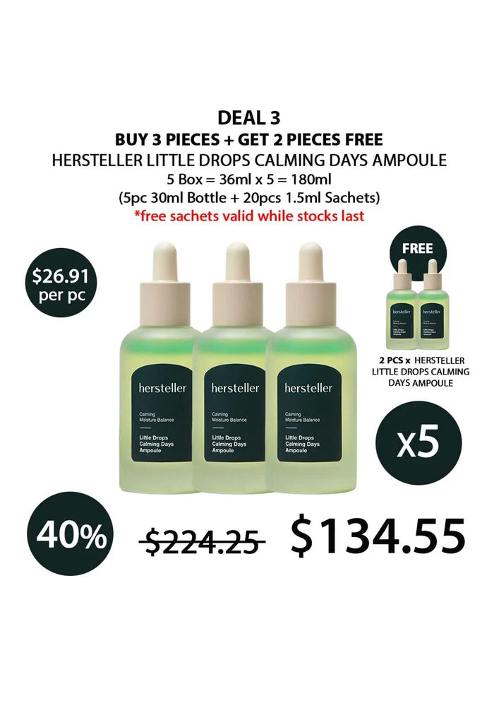 (BUY 3+2 FREE) HERSTELLER CALMING DAYS AMPOULE
