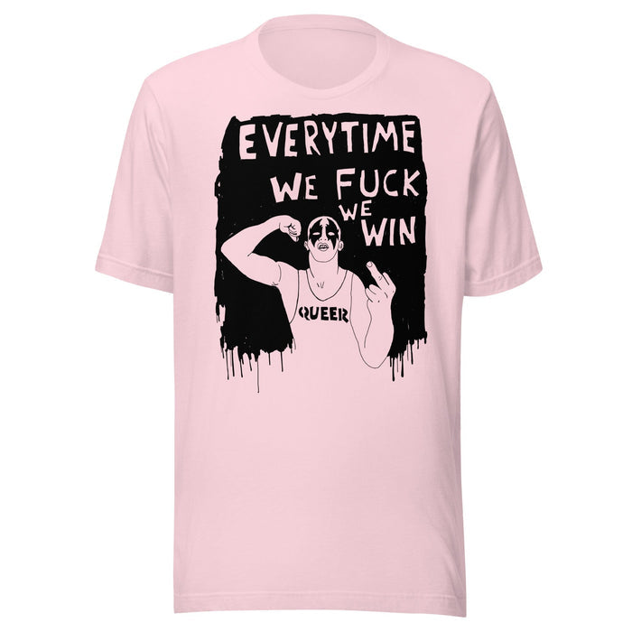 Homo riot x Adam's Nest queer graphic pink tshirt