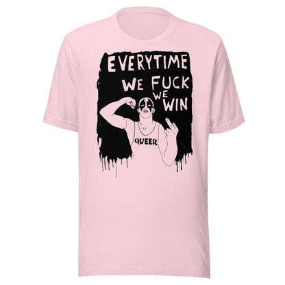 Homo riot x Adam's Nest queer graphic pink tshirt