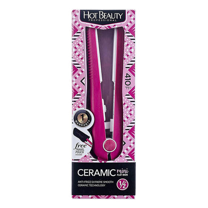 Hot Beauty Ceramic 1/2" Compact Mini Flat Iron(HFIM050) - ikatehouse