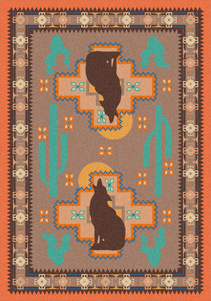 Image of an area rug, Howl at the Moon - Desert Rose