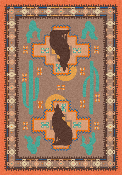 Image of an area rug, Howl at the Moon - Desert Rose