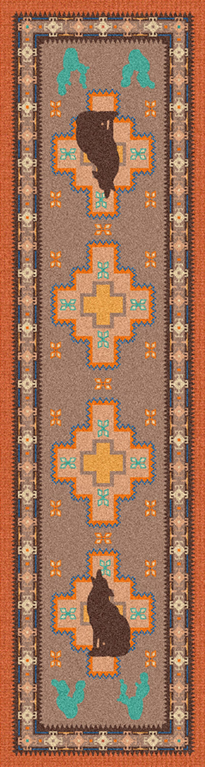 Image of an area rug, Howl at the Moon - Desert Rose
