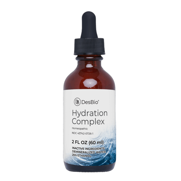 Hydration Complex is for the temporary relief of symptoms including infrequent urination, back pain, headache, dry mouth, and low energy.