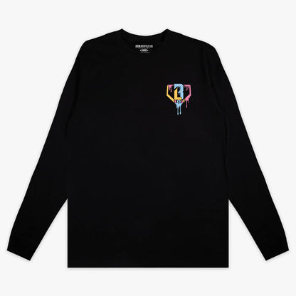 Ice Cream Long Sleeve Cotton Candy youth graphic tee - front view