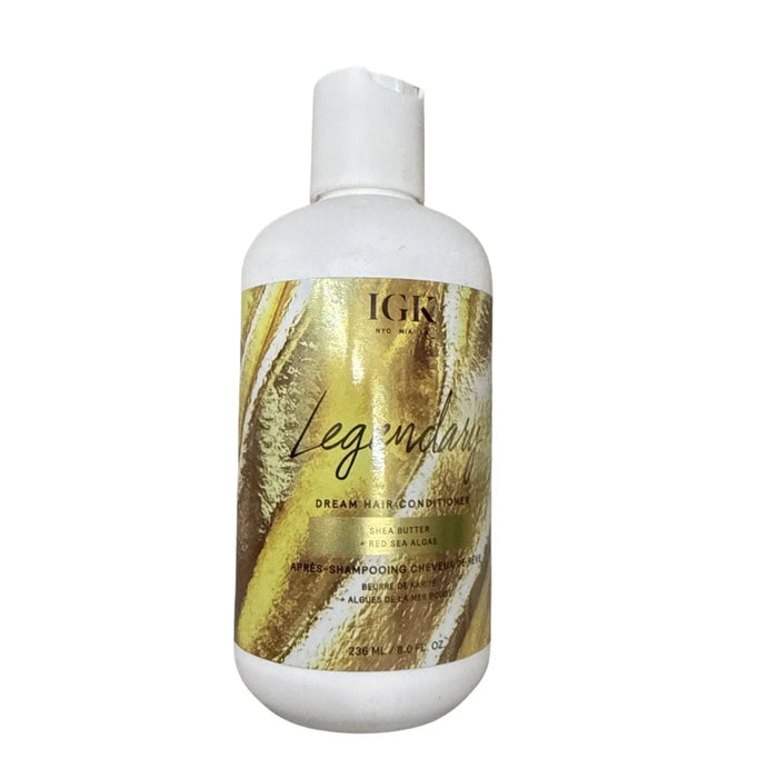 IGK Legendary Dream moisturizing hair conditioner 8oz bottle with gold label