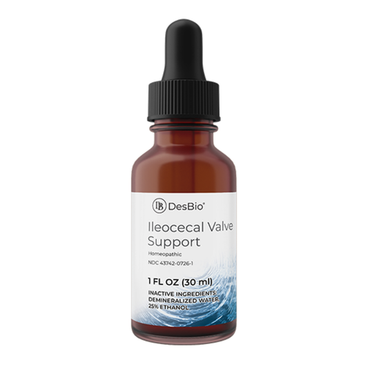 Ileocecal Valve Support is for the temporary relief of symptoms including ileocecal valve support, pelvic pain, fever, headache, bad breath, ringing in the ears, occasional diarrhea, and occasional constipation.