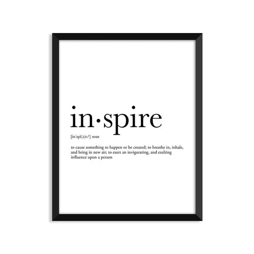 Inspire Definition - Unframed Art Print Or Greeting Card
