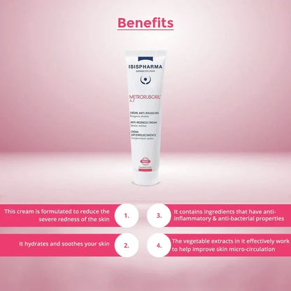 Isis Pharma cream tube with benefits listed.