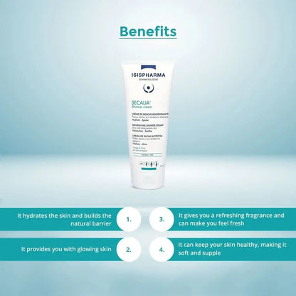 Isispharma Secalia cream tube with benefits listed