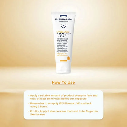 Isispharma UVE Block SPF 50+ Mineral Cream 40ml