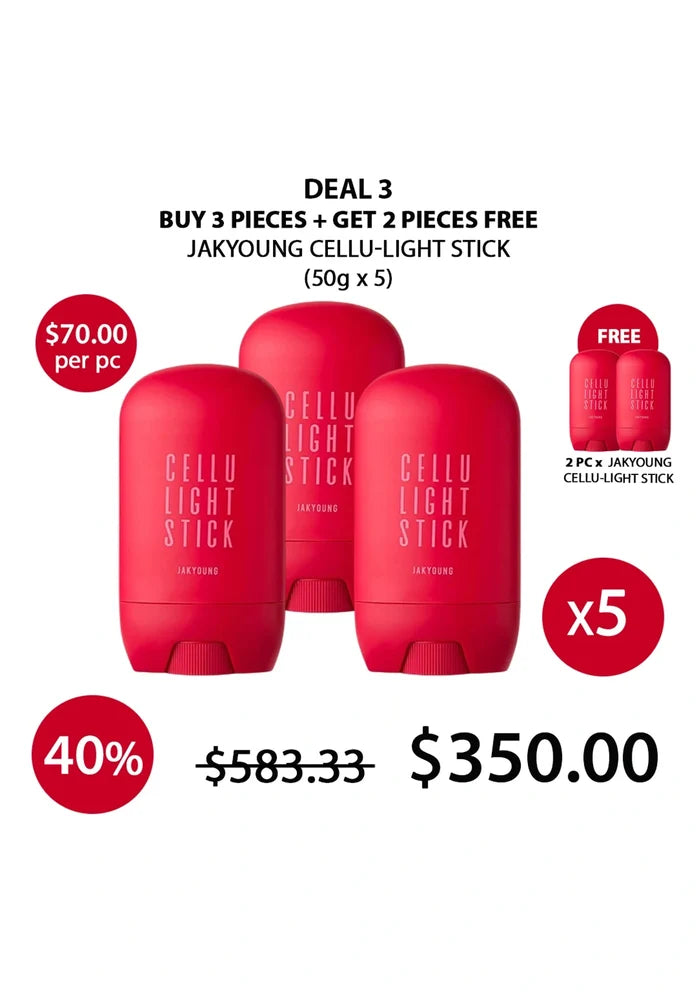 (BUY 3+2 FREE) JAKYOUNG CELLU-LIGHT STICK