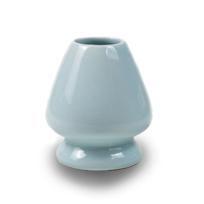 A blue Japanese Matcha Whisk Holder.