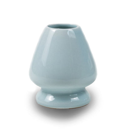 A blue Japanese Matcha Whisk Holder.