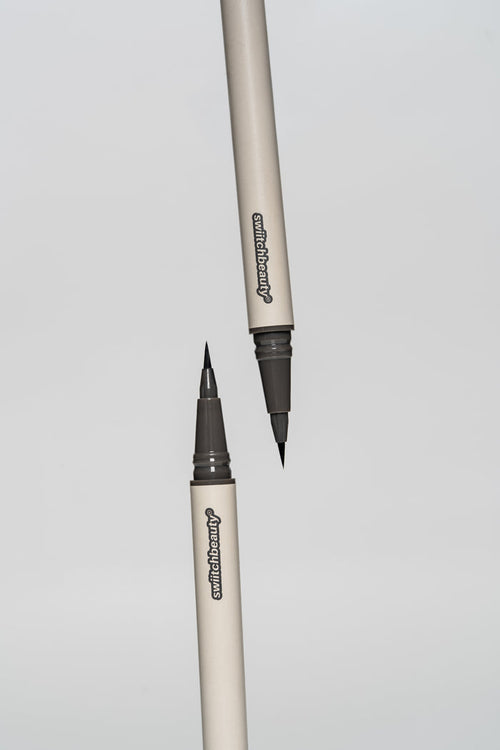 #JetLiner - jet black eyeliner pen with a brush tip