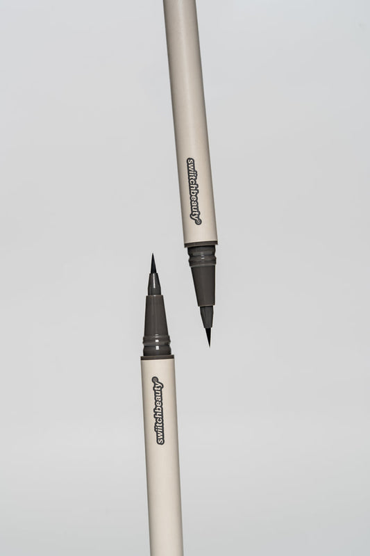#JetLiner - jet black eyeliner pen with a brush tip