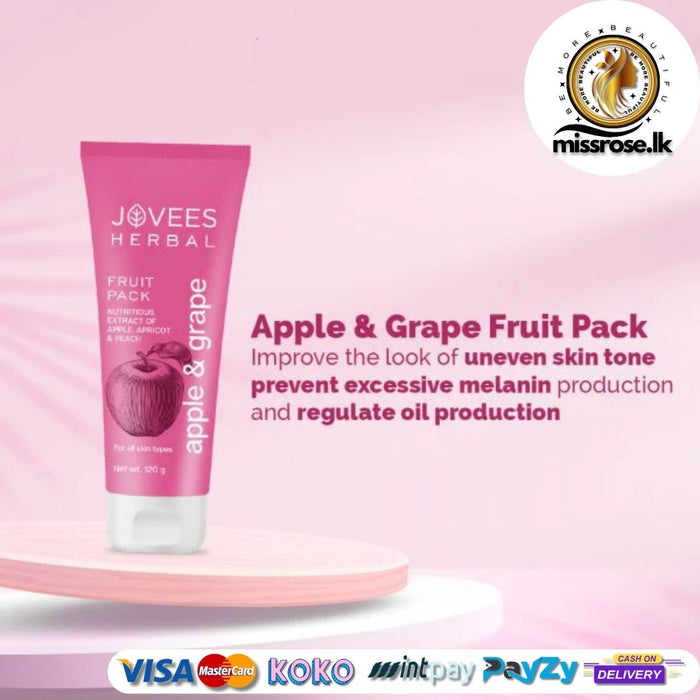 Jovees Apple & Grape Fruit Pack With Apple, Apricot & Peach Extracts