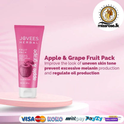Jovees Apple & Grape Fruit Pack With Apple, Apricot & Peach Extracts