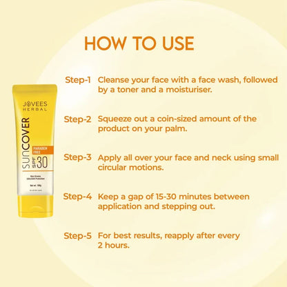 Jovees Sandalwood Natural Sun Cover SPF 30 | UVA/UVB Protection