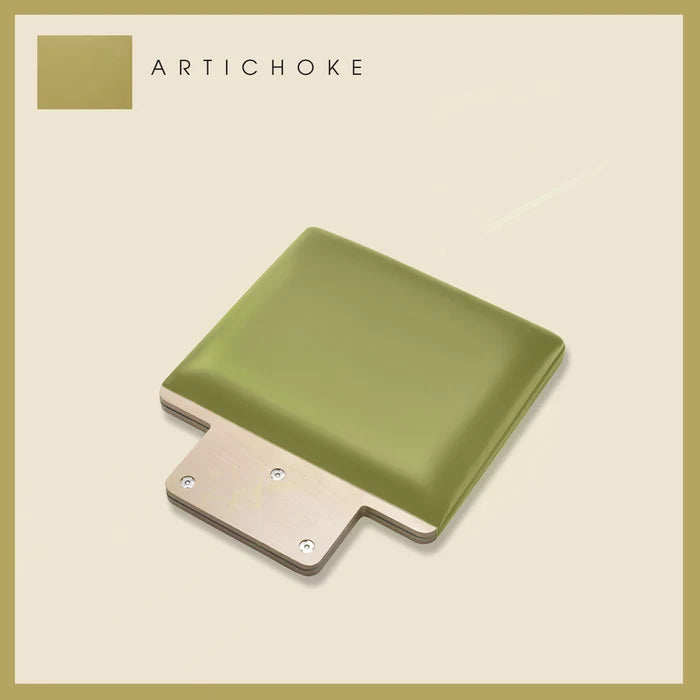 Padded jump board in Artichoke green with a sleek, minimalistic design on a light beige background.