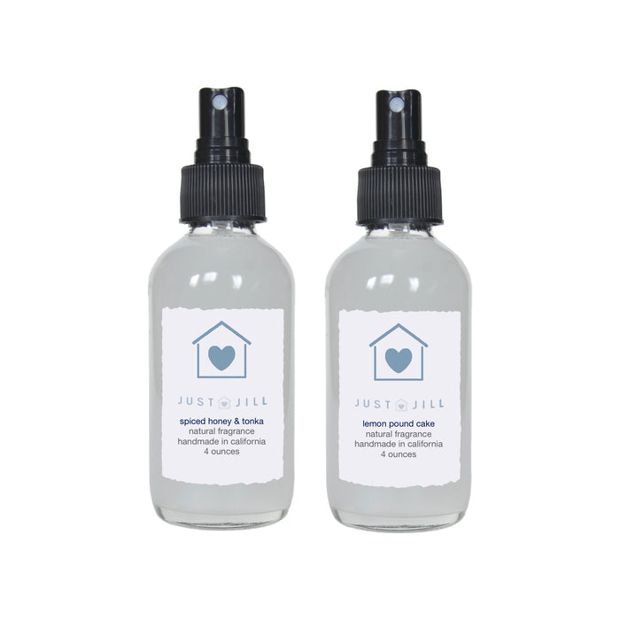 Just Jill Spiced Honey & Tonka and Lemon Pound Cake Room Sprays (2 Pack)