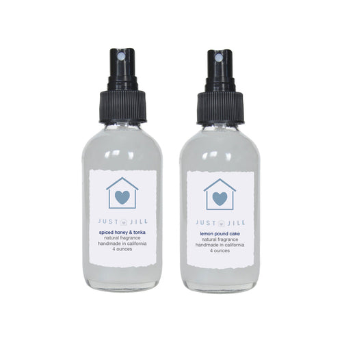Just Jill Spiced Honey & Tonka and Lemon Pound Cake Room Sprays (2 Pack)