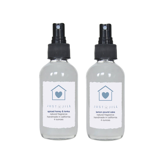 Just Jill Spiced Honey & Tonka and Lemon Pound Cake Room Sprays (2 Pack)