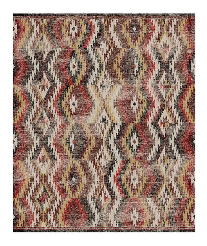 Image of an area rug, Just Praying - Distressed Red