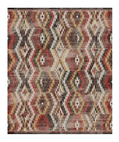 Image of an area rug, Just Praying - Distressed Red