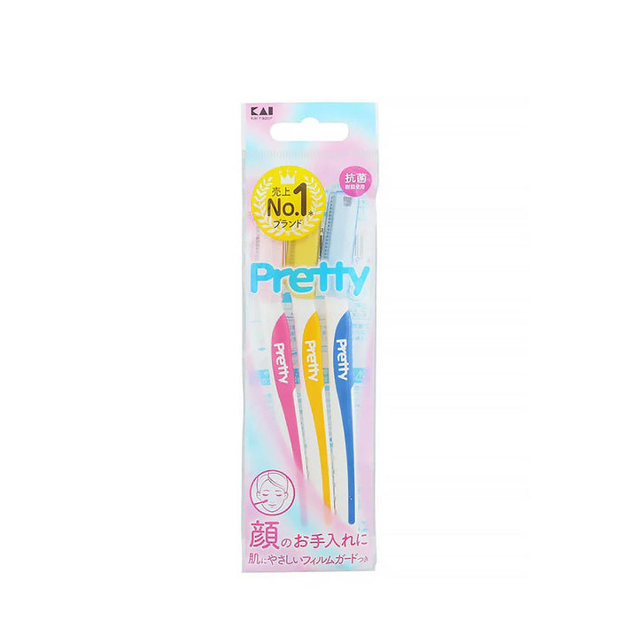 KAI Razor Pretty Razor Face L 3 pcs