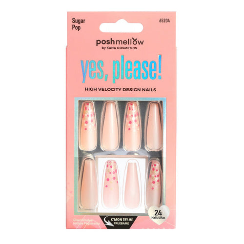 KANA Posh Mellow Yes, Please! High Velocity Design 24 Nails - ikatehouse