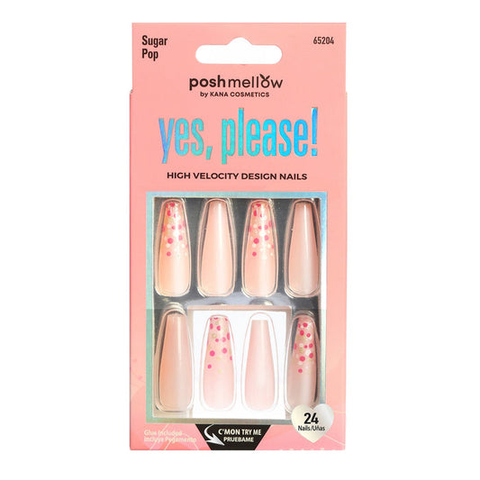KANA Posh Mellow Yes, Please! High Velocity Design 24 Nails - ikatehouse