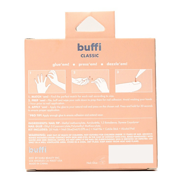 Kara Beauty Buffi Classic Shockingly Stunning Press-On Nails