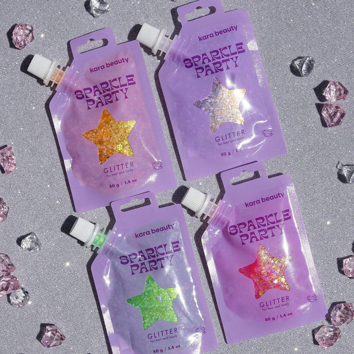 Kara Beauty Sparkle Party Glitter for Hair and Body 1.4oz/ 40g - ikatehouse