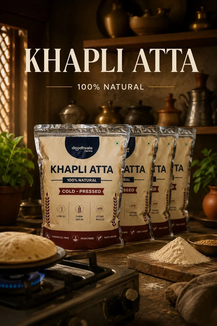 Khapli Atta – Cold Pressed | (2kg) : Buy 3 Get 2 Free